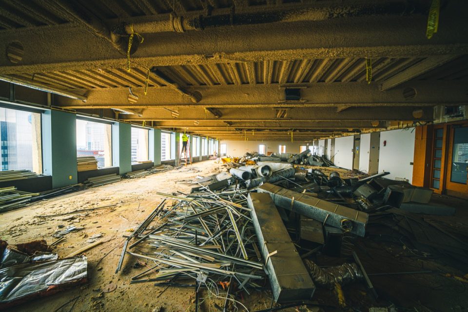 Continental Center 150 E Gay Columbus Interior Demolition